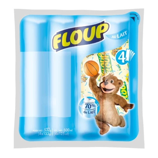 Floup Lait Vanille 125mlx4
