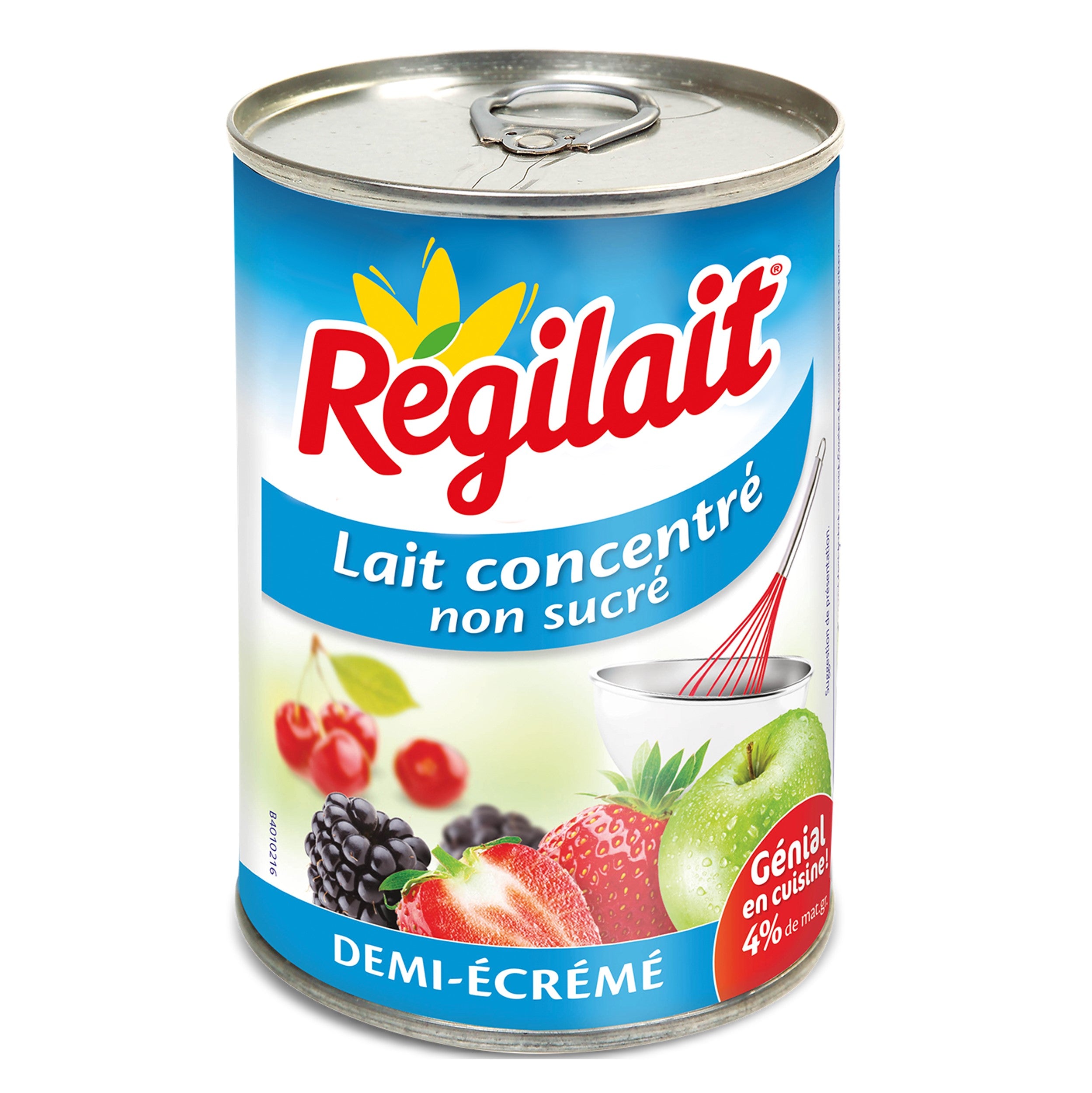 Régilait lait concentré non sucrée 410g