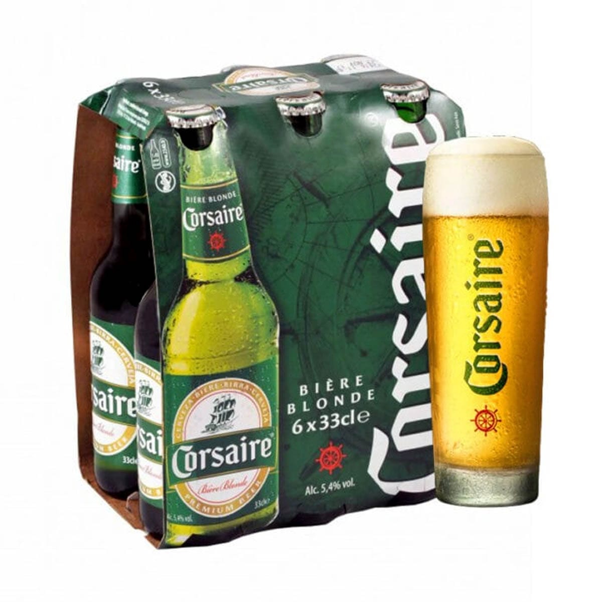 Bière CORSAIRE en bouteille PACK 5.4° 33clx6