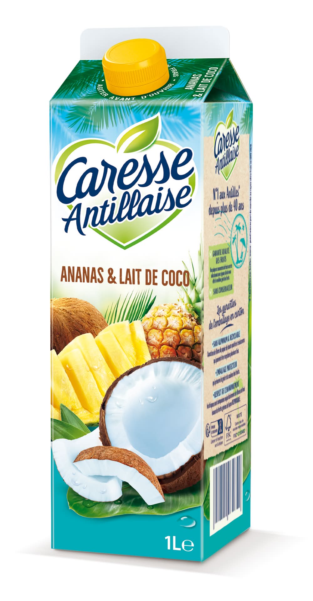 Caresse antillaise Ananas Coco 1L