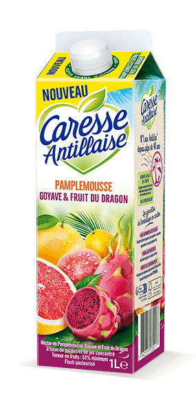 Caresse antillaise Pamplemousse Goyave Fruit du dragon 1L
