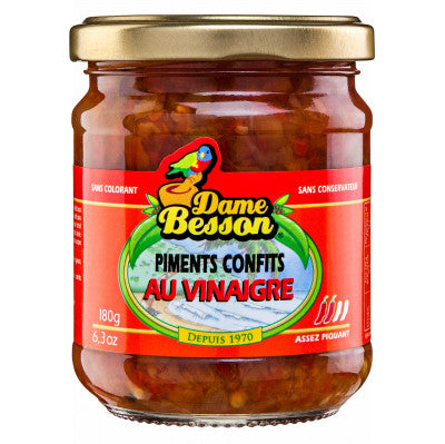 Dame besson Piments confits au vinaigre 180g