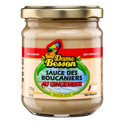 Dame besson Sauce des boucaniers au gingembre 170g