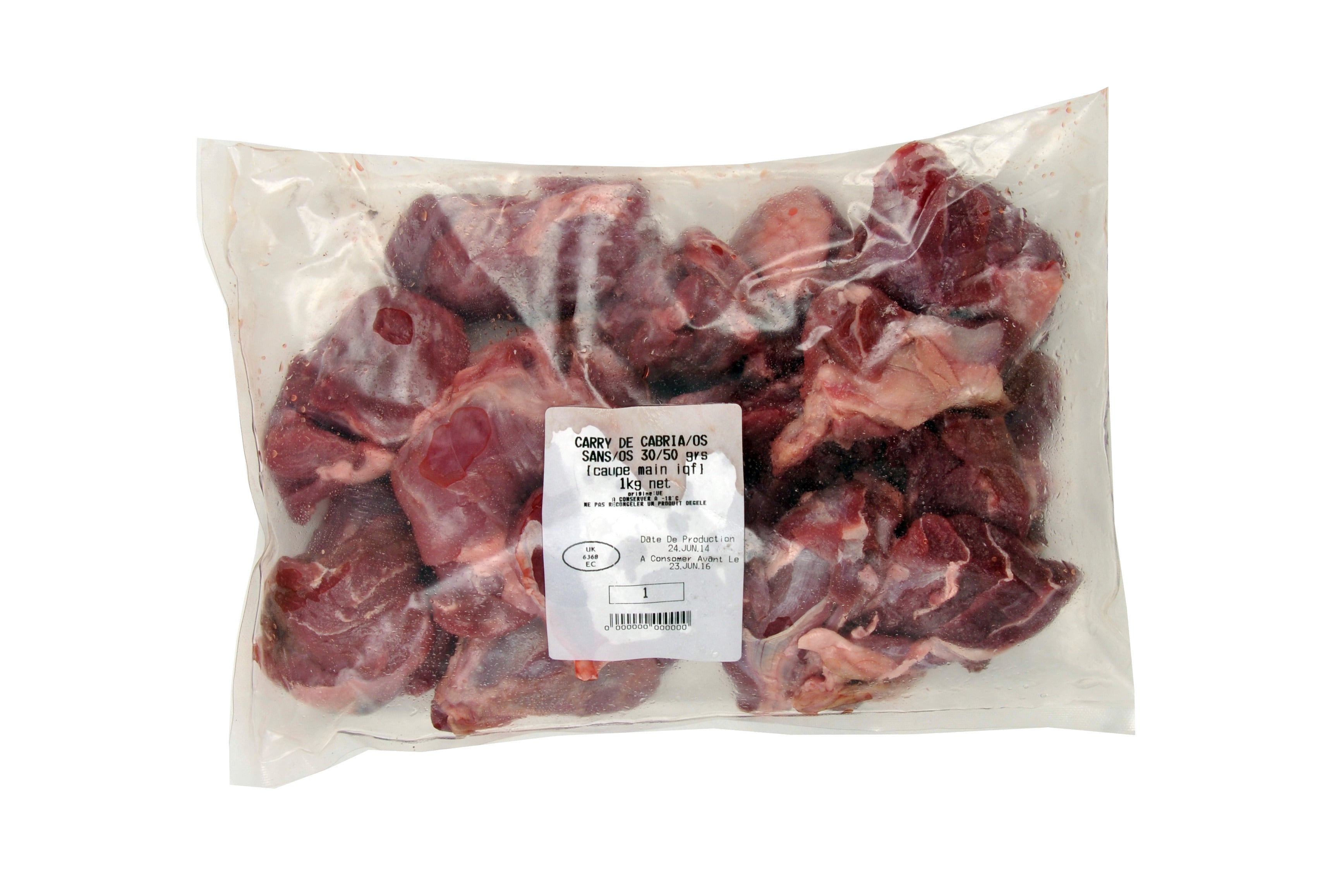 Sauté de cabri sans os 1kg